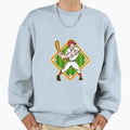 Baseball Player Batting Diamond Sweatshirt - Unique Graphic Men Women - T-Shirt, Sweatshirt, Hoodie