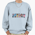 Colorful Detroit City Sweatshirt - Unique Graphic Unisex - T-Shirt, Sweatshirt, Hoodie