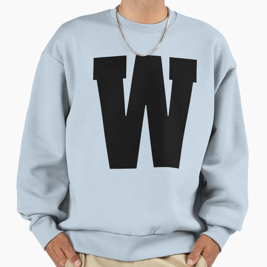 Alphabet W Uppercase Letter W Letter W Sweatshirt - Unique Graphic Unisex - T-Shirt, Sweatshirt, Hoodie