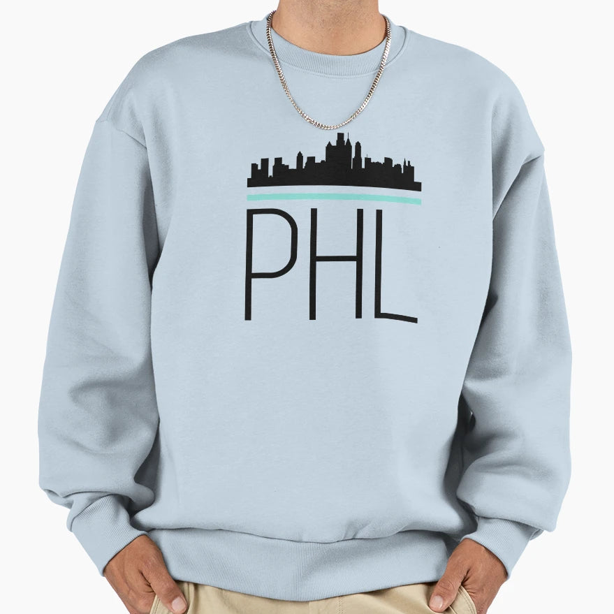 Phl Modern Skyline Sweatshirt - Unique Graphic for Adults - T-Shirt, Sweatshirt, Hoodie