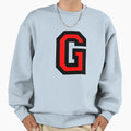 Letter G Two Color Red Black Sweatshirt - Novelty Apparel Men Women - T-Shirt, Sweatshirt, Hoodie