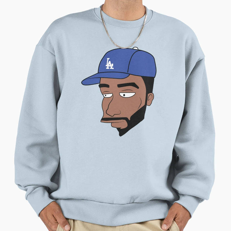 Baseball Cap Evan Sweatshirt - Aesthetic Graphic Men Women - T-Shirt, Sweatshirt, Hoodie