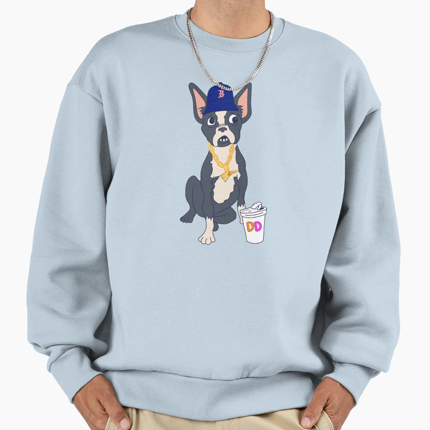 Boston Terrier Sweatshirt - Trendy Graphic Unisex - T-Shirt, Sweatshirt, Hoodie