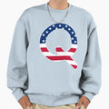 Letter Q Capital Alphabet American Sweatshirt - Minimalist Print Men Women - T-Shirt, Sweatshirt, Hoodie