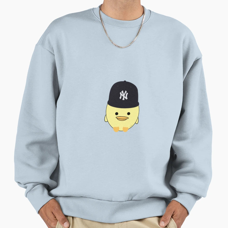 Baseball Duck Sweatshirt - Custom Art Print Men Women - T-Shirt, Sweatshirt, Hoodie