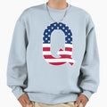 Letter Q Capital Alphabet Q American Sweatshirt - Streetwear Style Unisex - T-Shirt, Sweatshirt, Hoodie