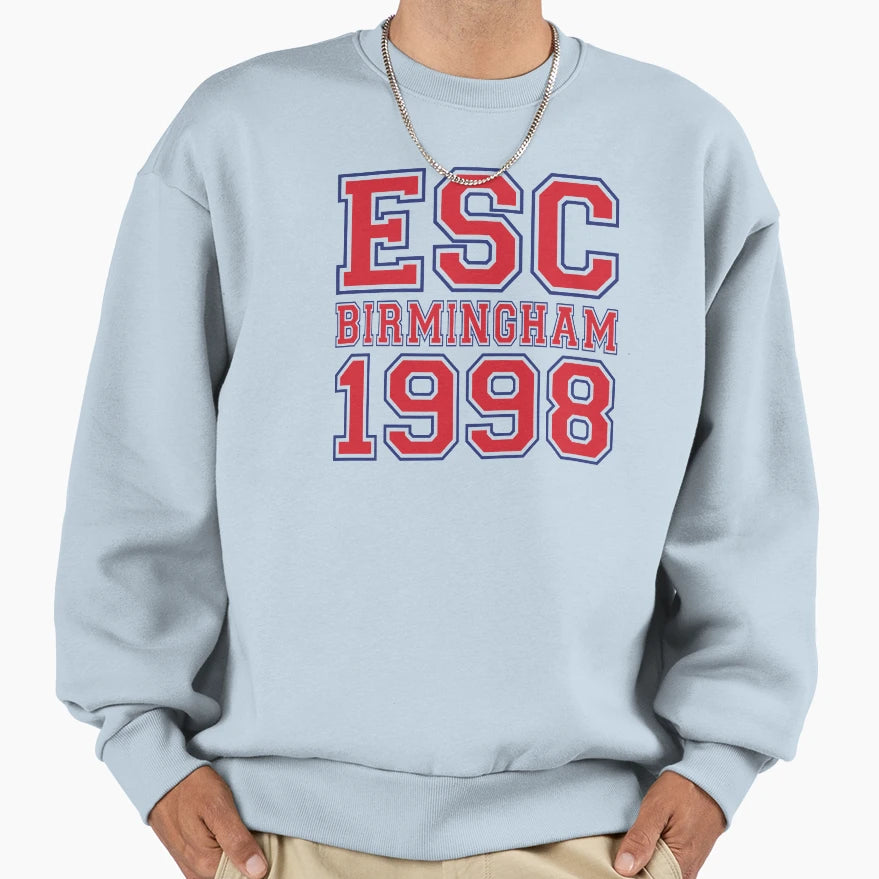 Esc 1998 Birmingham Sweatshirt - Graphic Print for Adults - T-Shirt, Sweatshirt, Hoodie