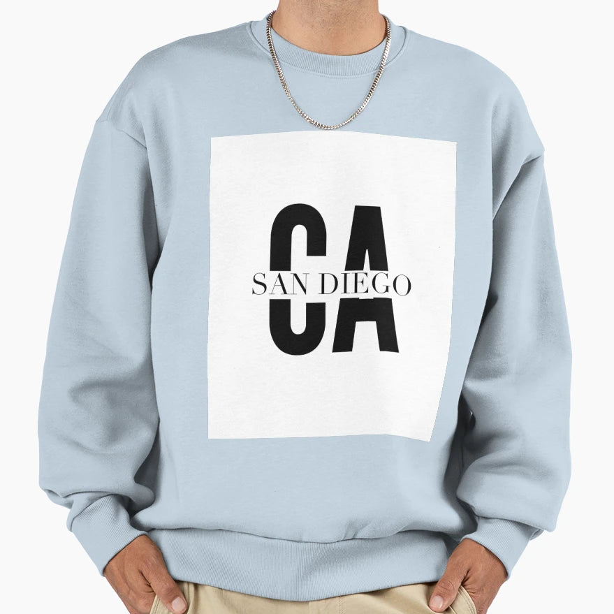 San Diego Ca Sweatshirt - Minimalist Print Men Women - T-Shirt, Sweatshirt, Hoodie