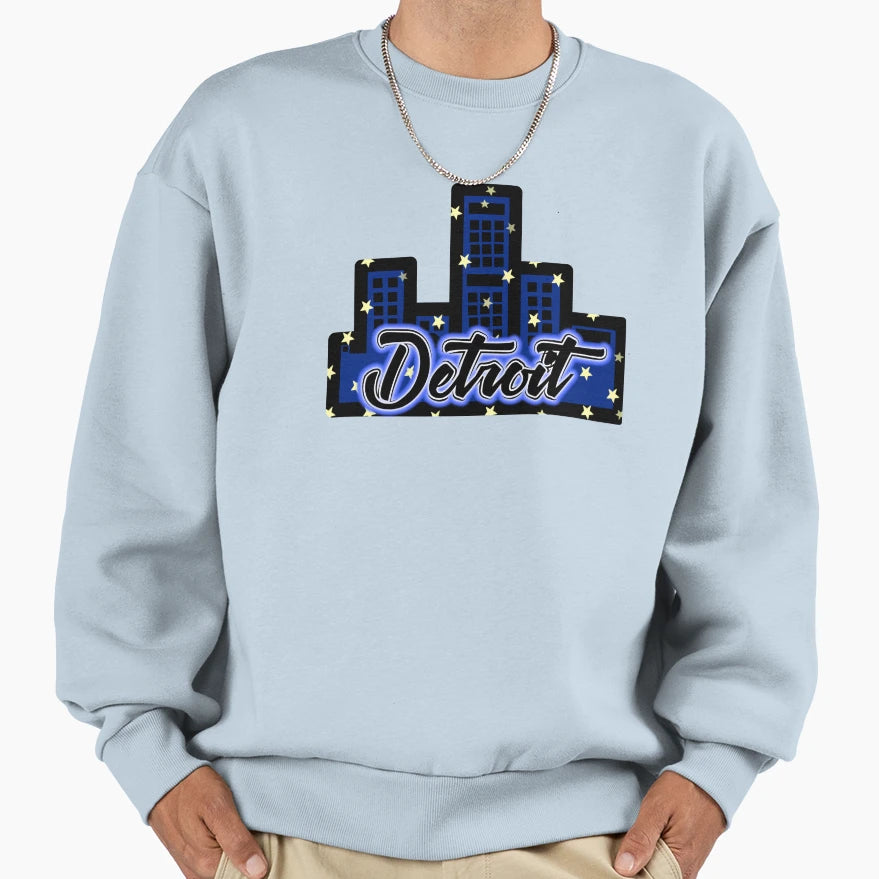 Detroits City Lights Sweatshirt - Streetwear Style Unisex - T-Shirt, Sweatshirt, Hoodie