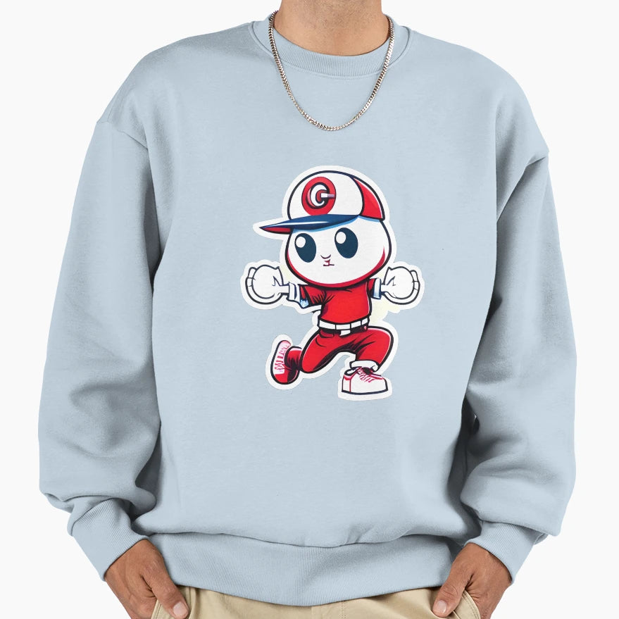 Radiant Ghost Knuckleball Comical Sweatshirt - Unique Graphic Men Women - T-Shirt, Sweatshirt, Hoodie