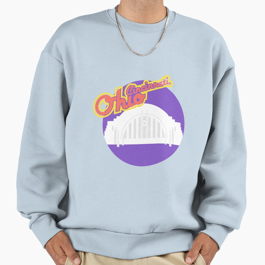 Cincinnati Ohio Union Terminal Sweatshirt - Trendy Graphic Men Women - T-Shirt, Sweatshirt, Hoodie