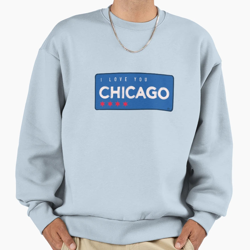 I Love You Chicago Sweatshirt - Graphic Print Men Women - T-Shirt, Sweatshirt, Hoodie