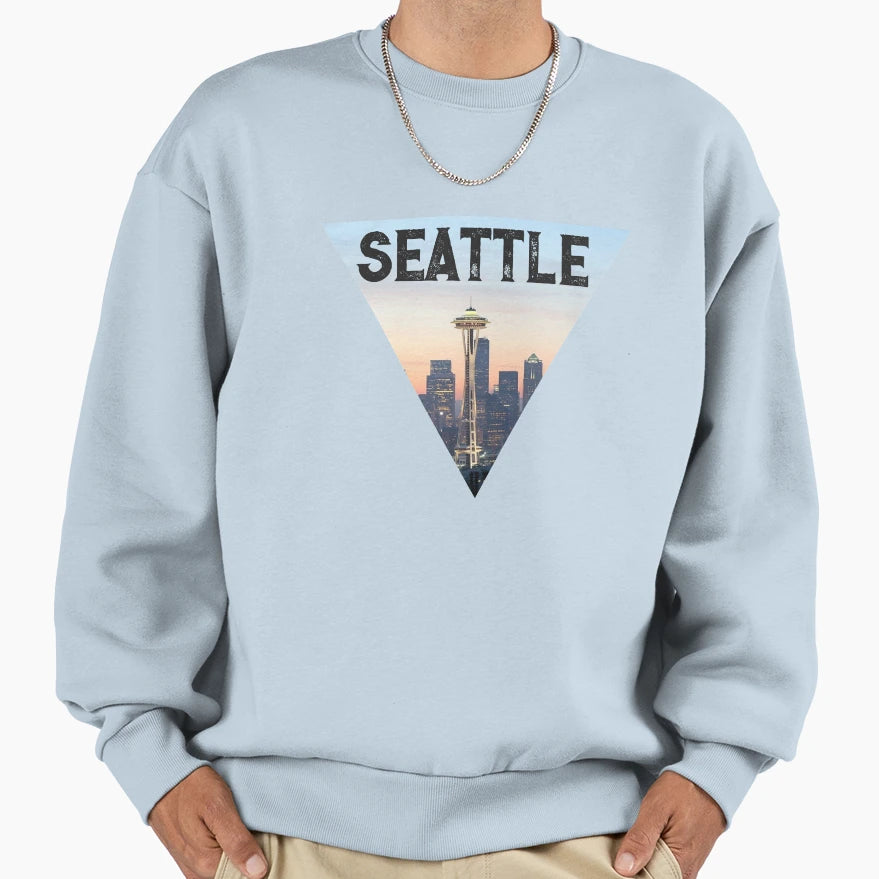 Seattle Washington Pnw Love Gift Sweatshirt - Fun Novelty Design for Adults - T-Shirt, Sweatshirt, Hoodie