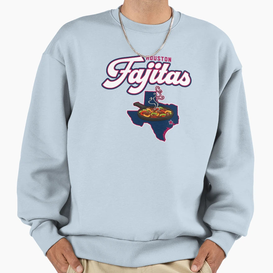 Houston Fajitas Wordmark Sweatshirt - Minimalist Print for Adults - T-Shirt, Sweatshirt, Hoodie