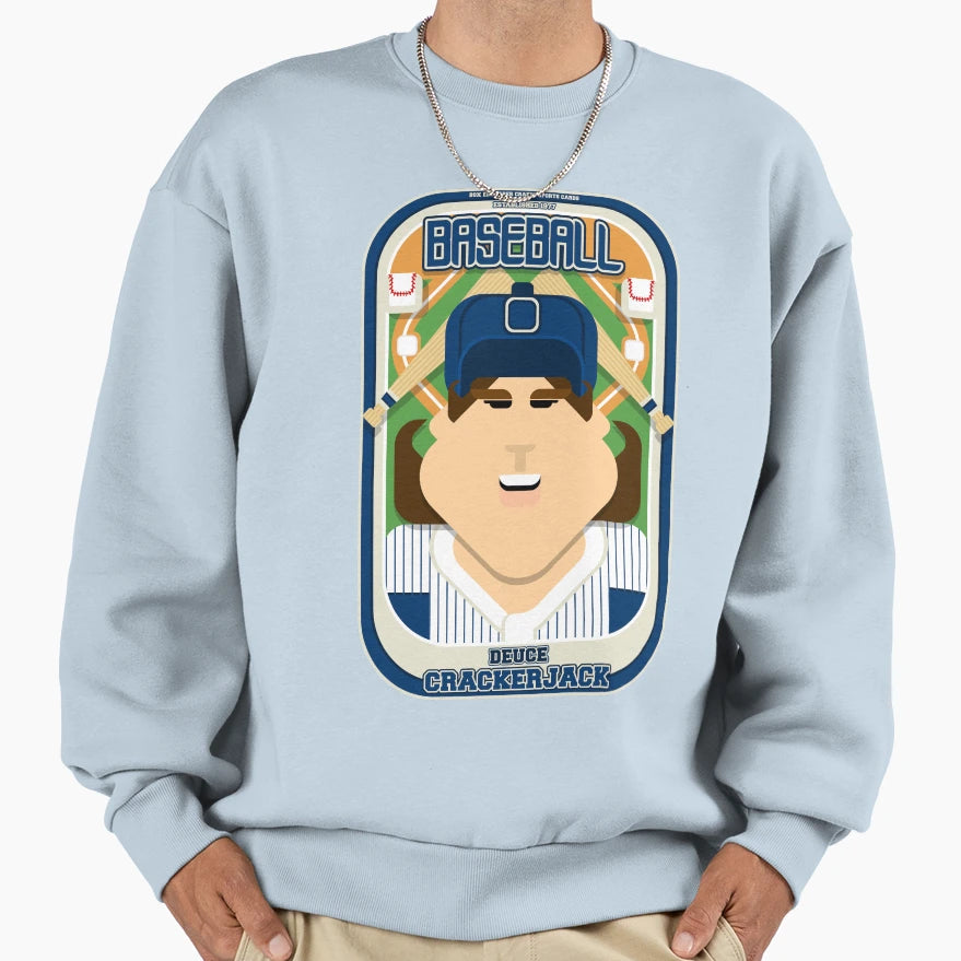 Baseball Blue Pinstripes Deuce Sweatshirt - Unique Graphic for Adults - T-Shirt, Sweatshirt, Hoodie