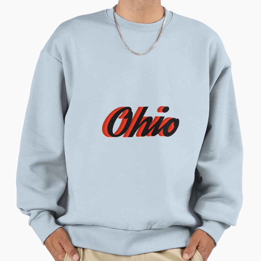 Ohio Script Sweatshirt - Unique Graphic Men Women - T-Shirt, Sweatshirt, Hoodie