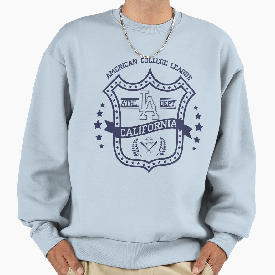 California Los Angeles Typography Sweatshirt - Trendy Graphic Men Women - T-Shirt, Sweatshirt, Hoodie