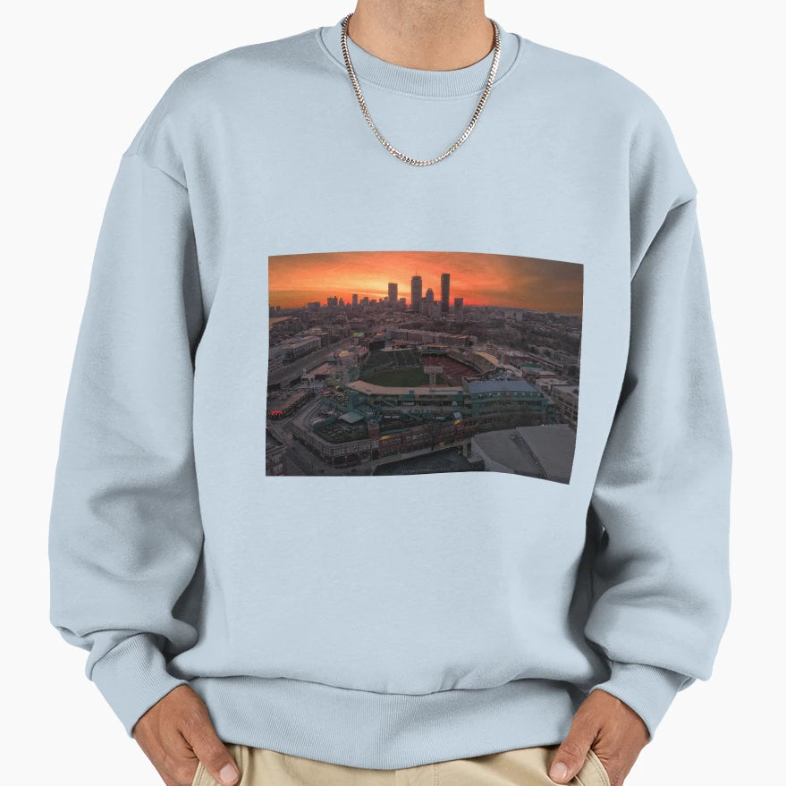 Sunrise Fenway Park Boston Sweatshirt - Graphic Print Unisex - T-Shirt, Sweatshirt, Hoodie