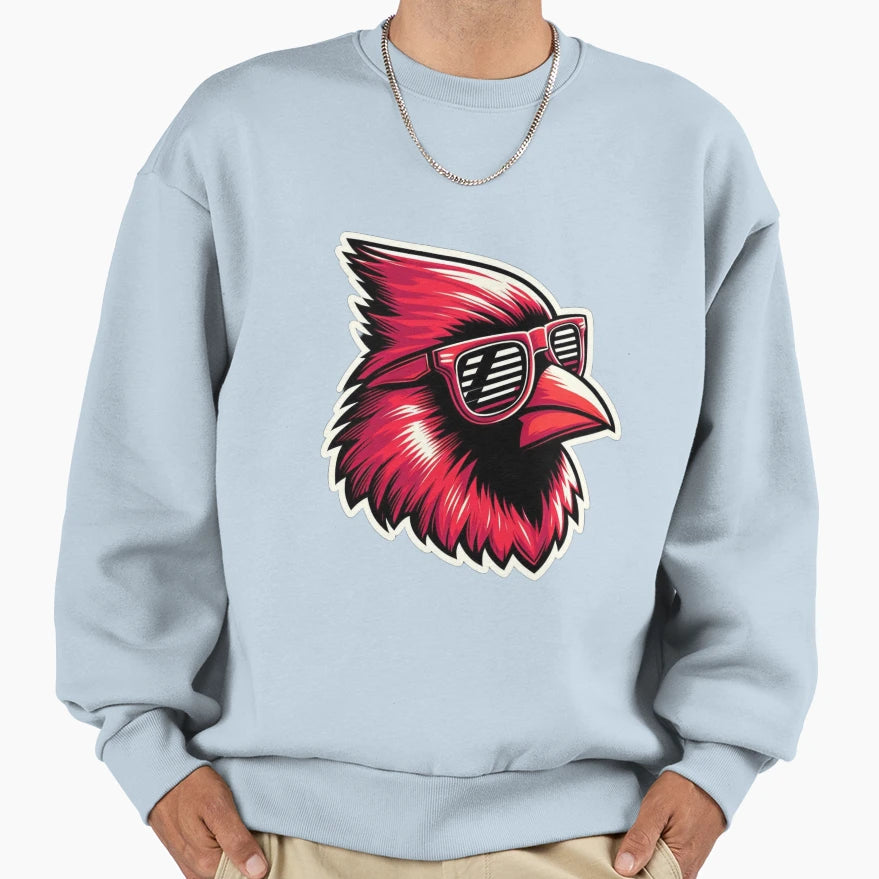 Chill Cardinal Sweatshirt - Casual Everyday Wear for Adults - T-Shirt, Sweatshirt, Hoodie