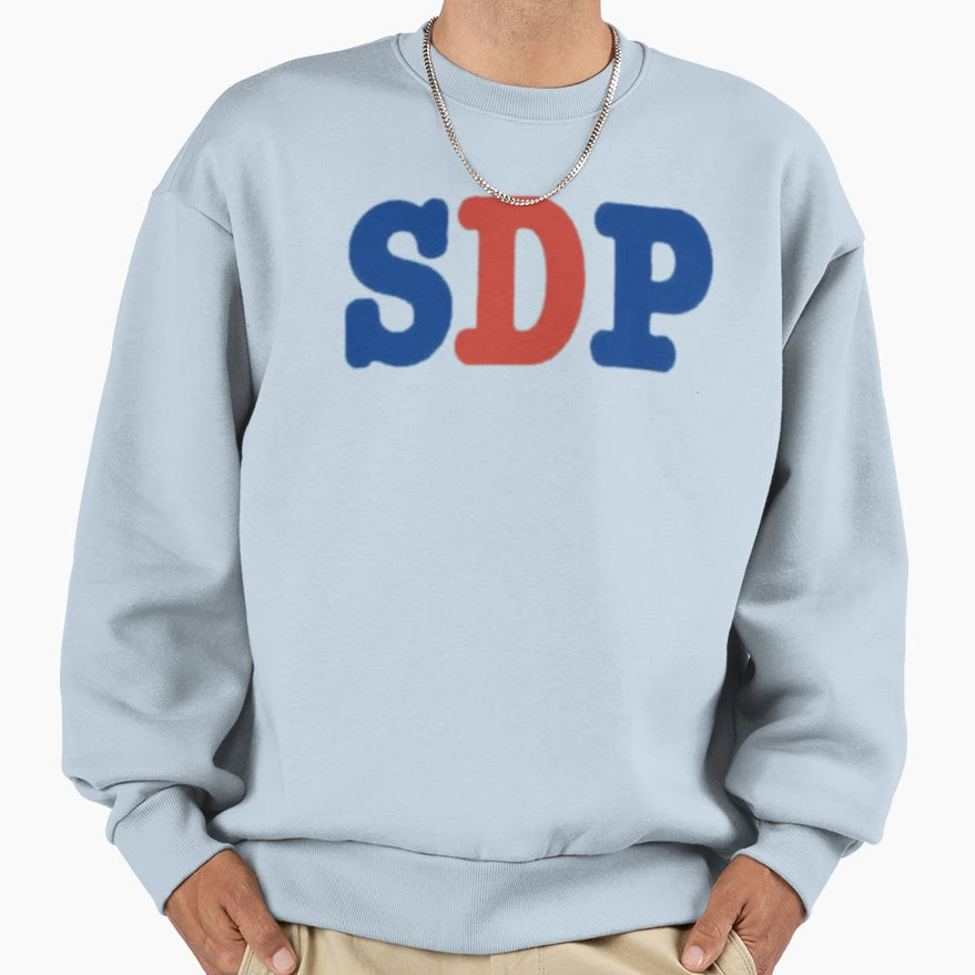 Sdp Social Democratic Party Sweatshirt - Graphic Print for Adults - T-Shirt, Sweatshirt, Hoodie