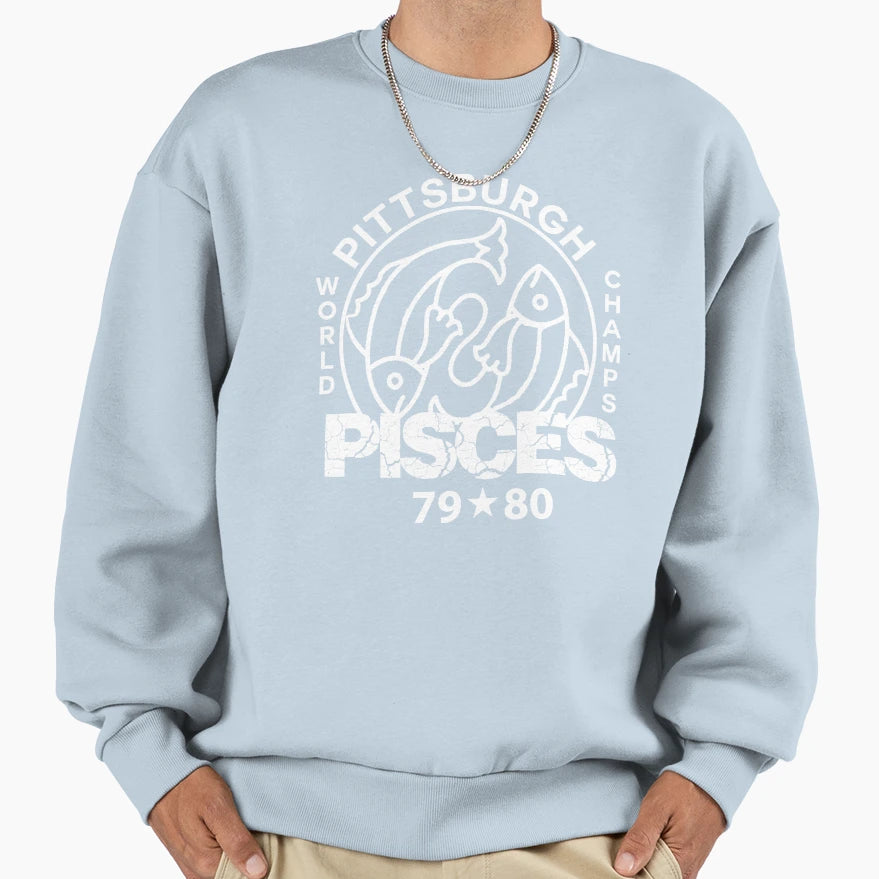 Pittsburgh Pisces Wold Champs Sweatshirt - Fun Novelty Design for Adults - T-Shirt, Sweatshirt, Hoodie