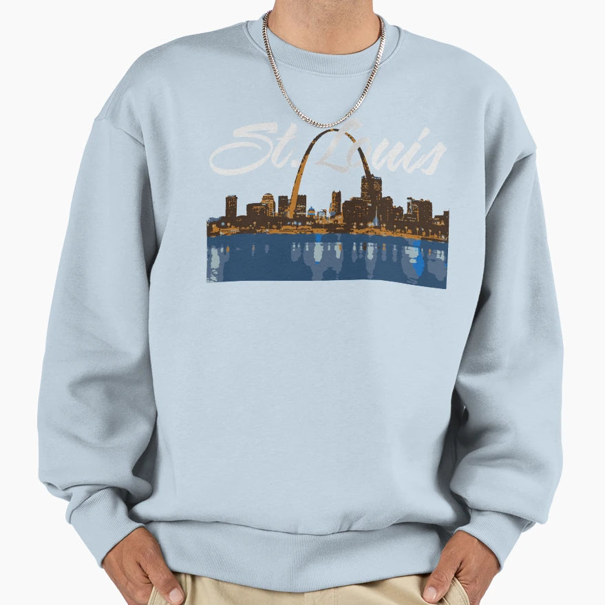 St Louis Sweatshirt - Minimalist Print Men Women - T-Shirt, Sweatshirt, Hoodie