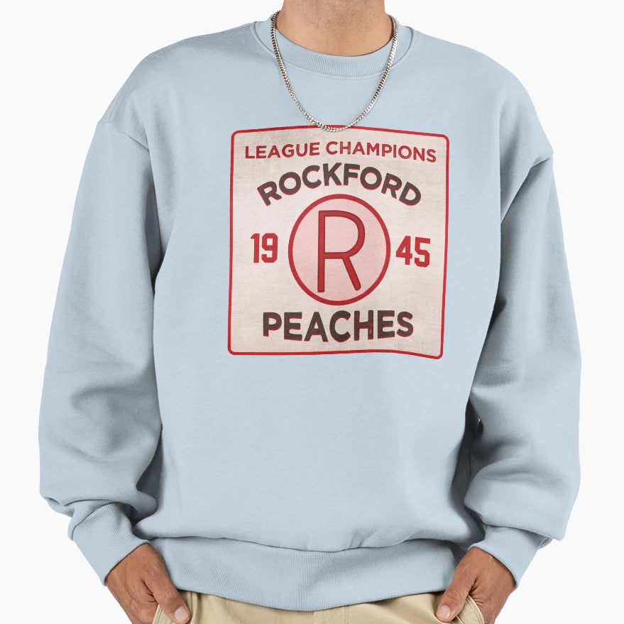 Rockford Peaches 1945 League Sweatshirt - Minimalist Print for Adults - T-Shirt, Sweatshirt, Hoodie