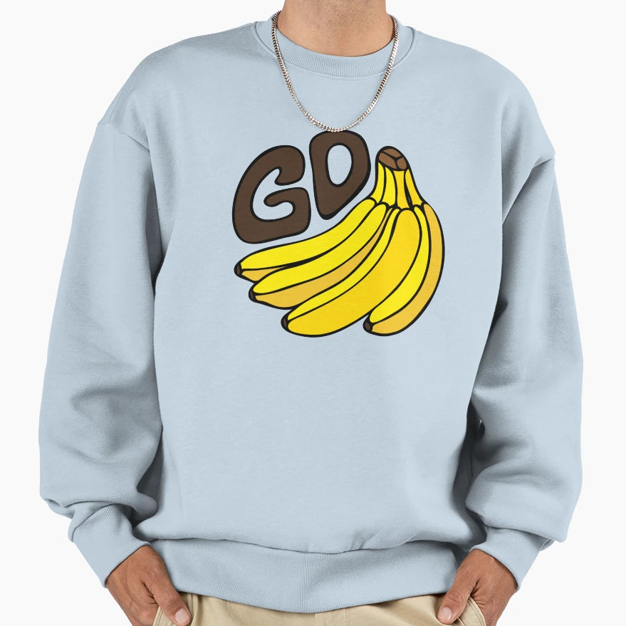 Go Bananas Sweatshirt - Minimalist Print Unisex - T-Shirt, Sweatshirt, Hoodie