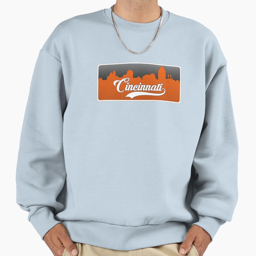 Cincinnati Football Skyline Sweatshirt - Streetwear Style for Adults - T-Shirt, Sweatshirt, Hoodie