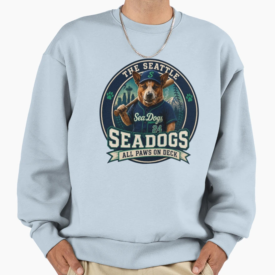 Cash Seadogs Baseball Player Dog T-Shirt - Unique Graphic Men Women - T-Shirt, Sweatshirt, Hoodie