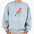 Watercolor Red Cardinal Illinois State Sweatshirt - Graphic Print Unisex - T-Shirt, Sweatshirt, Hoodie