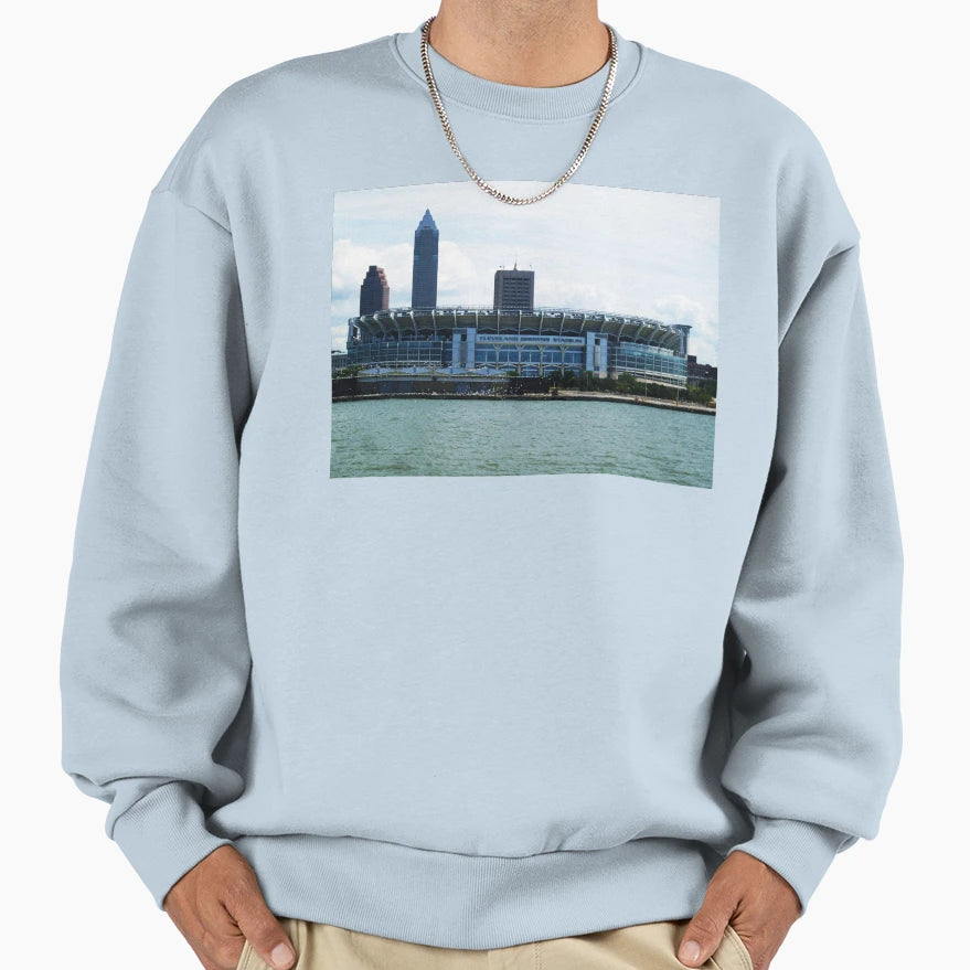 Cleveland Ohio Lake Erie Sweatshirt - Custom Art Print for Adults - T-Shirt, Sweatshirt, Hoodie