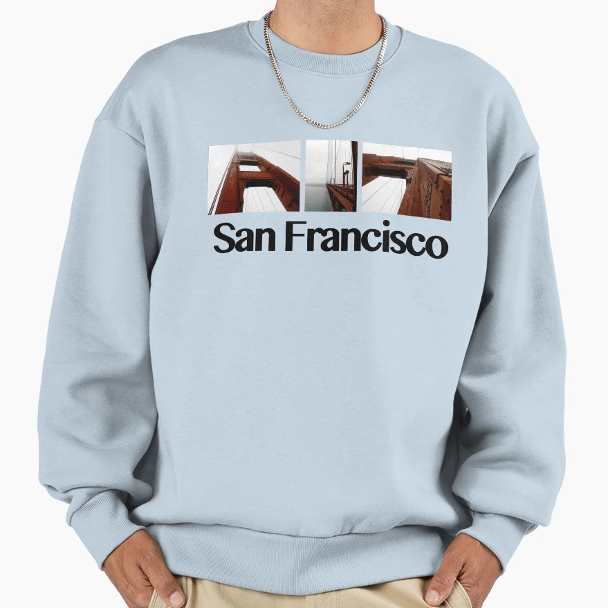 San Francisco Sweatshirt - Custom Art Print for Adults - T-Shirt, Sweatshirt, Hoodie