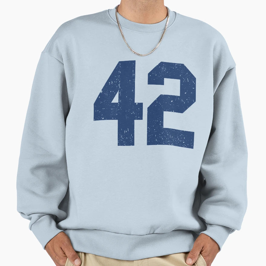 42 Jackie Robinson Sweatshirt - Casual Everyday Wear Men Women - T-Shirt, Sweatshirt, Hoodie