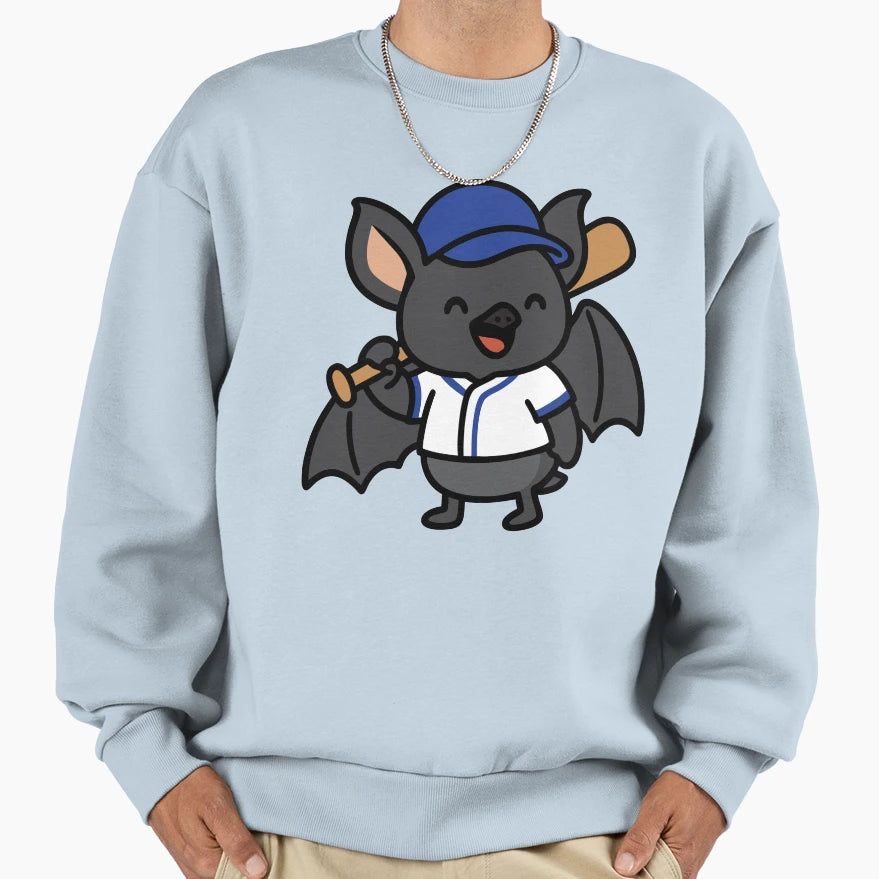 Baseball Bat Sweatshirt - Casual Everyday Wear Men Women - T-Shirt, Sweatshirt, Hoodie
