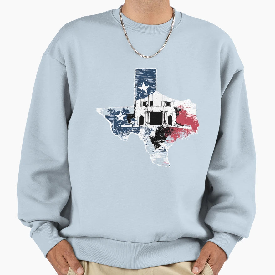 San Antonio Texas Alamo Sweatshirt - Fun Novelty Design Men Women - T-Shirt, Sweatshirt, Hoodie