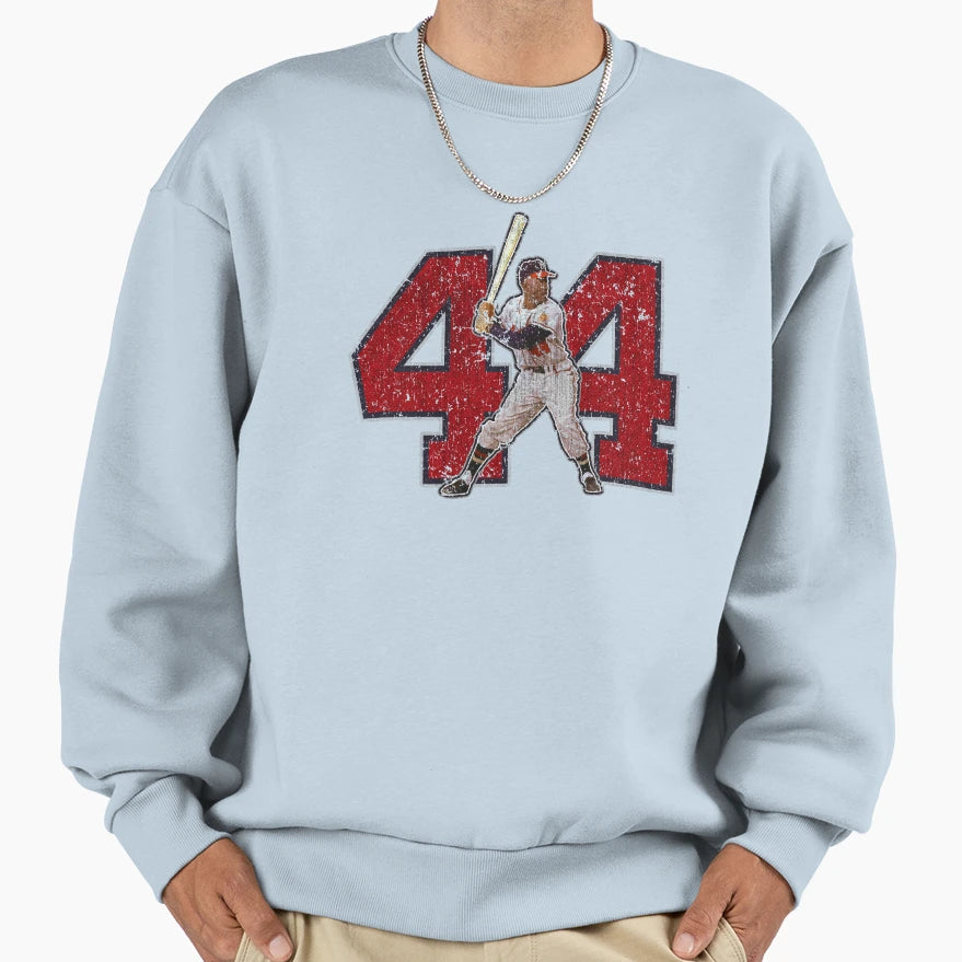 44 Hammerin Hank Sweatshirt - Fun Novelty Design Unisex - T-Shirt, Sweatshirt, Hoodie
