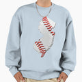 New Jersey Usa Map Real Baseball Sweatshirt - Aesthetic Graphic for Adults - T-Shirt, Sweatshirt, Hoodie