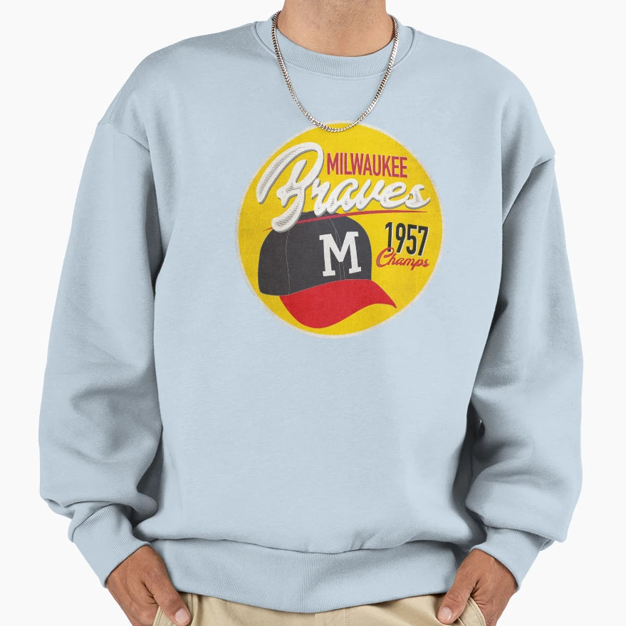Milwaukee Wisconsin 1957 Bushville Wins Sweatshirt - Trendy Graphic Unisex - T-Shirt, Sweatshirt, Hoodie