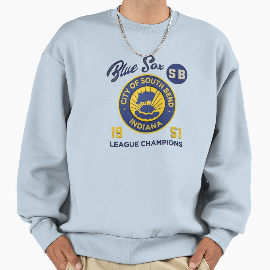South Bend Blue Sox Aagpbl Sweatshirt - Casual Everyday Wear Men Women - T-Shirt, Sweatshirt, Hoodie