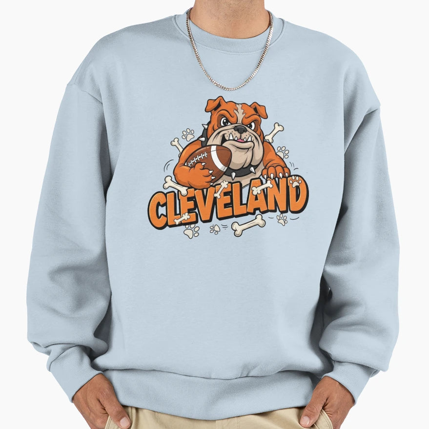 Cleveland Football Game Day Sweatshirt - Trendy Graphic Men Women - T-Shirt, Sweatshirt, Hoodie