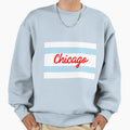 Chicago Flag Sweatshirt - Custom Art Print Unisex - T-Shirt, Sweatshirt, Hoodie