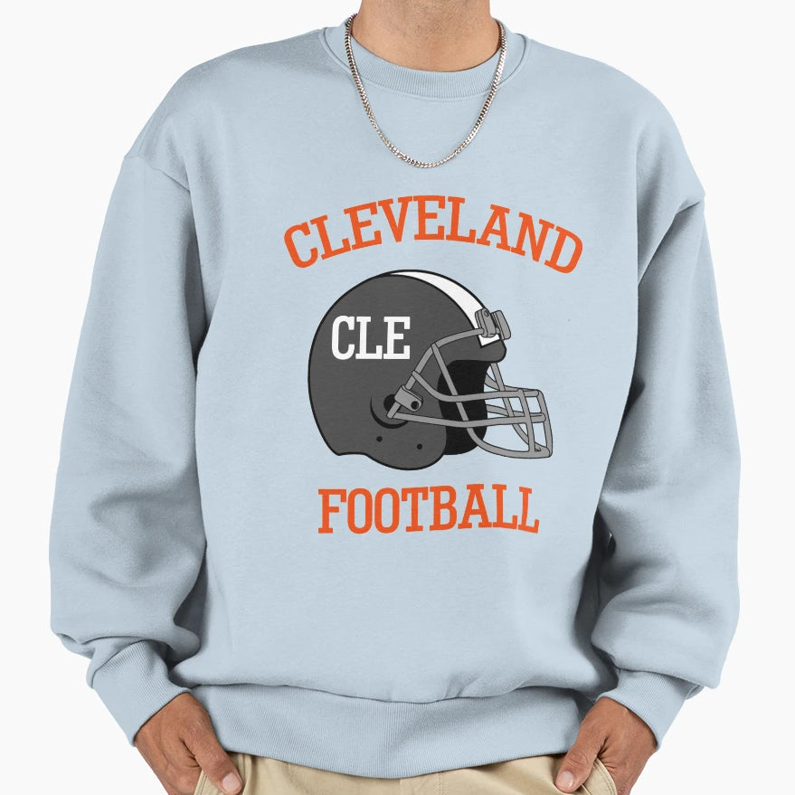 Cleveland Football And T-Shirt - Casual Everyday Wear Men Women - T-Shirt, Sweatshirt, Hoodie