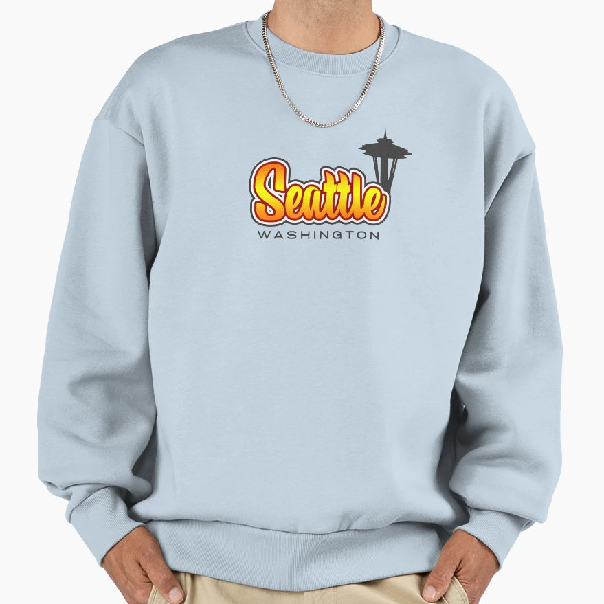 Seattle Wa Sweatshirt - Minimalist Print for Adults - T-Shirt, Sweatshirt, Hoodie