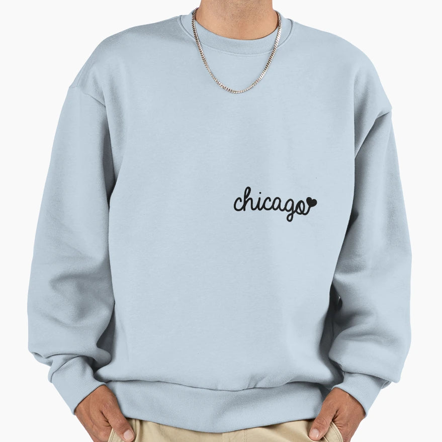 Chicago Sweatshirt - Casual Everyday Wear for Adults - T-Shirt, Sweatshirt, Hoodie