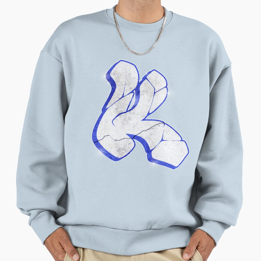 K Graffiti Letter Sweatshirt - Novelty Apparel Men Women - T-Shirt, Sweatshirt, Hoodie