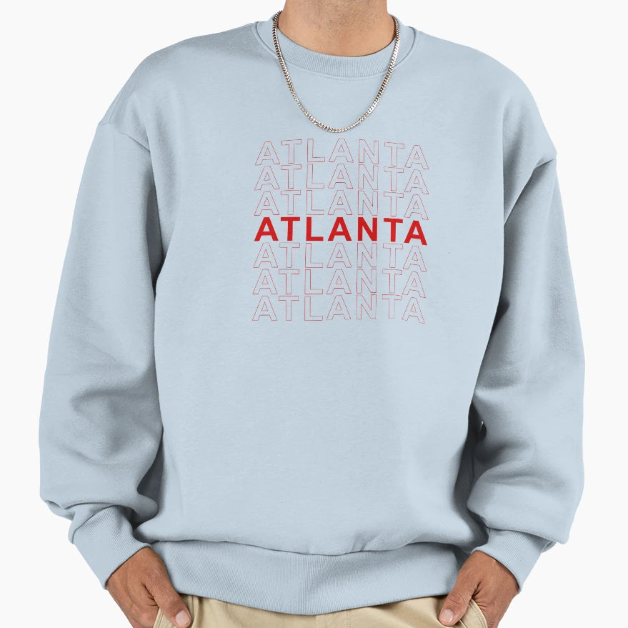 Atlanta Thank You Bag Sweatshirt - Minimalist Print Unisex - T-Shirt, Sweatshirt, Hoodie