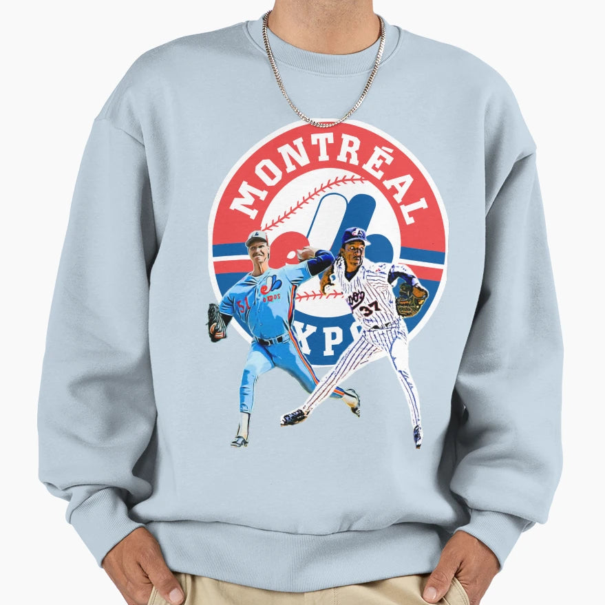 Montreal Expos Baseball Art Iconic Sweatshirt - Fun Novelty Design Unisex - T-Shirt, Sweatshirt, Hoodie