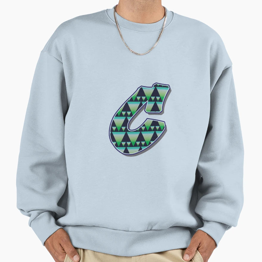 Letter C Pattern Sweatshirt - Trendy Graphic Men Women - T-Shirt, Sweatshirt, Hoodie