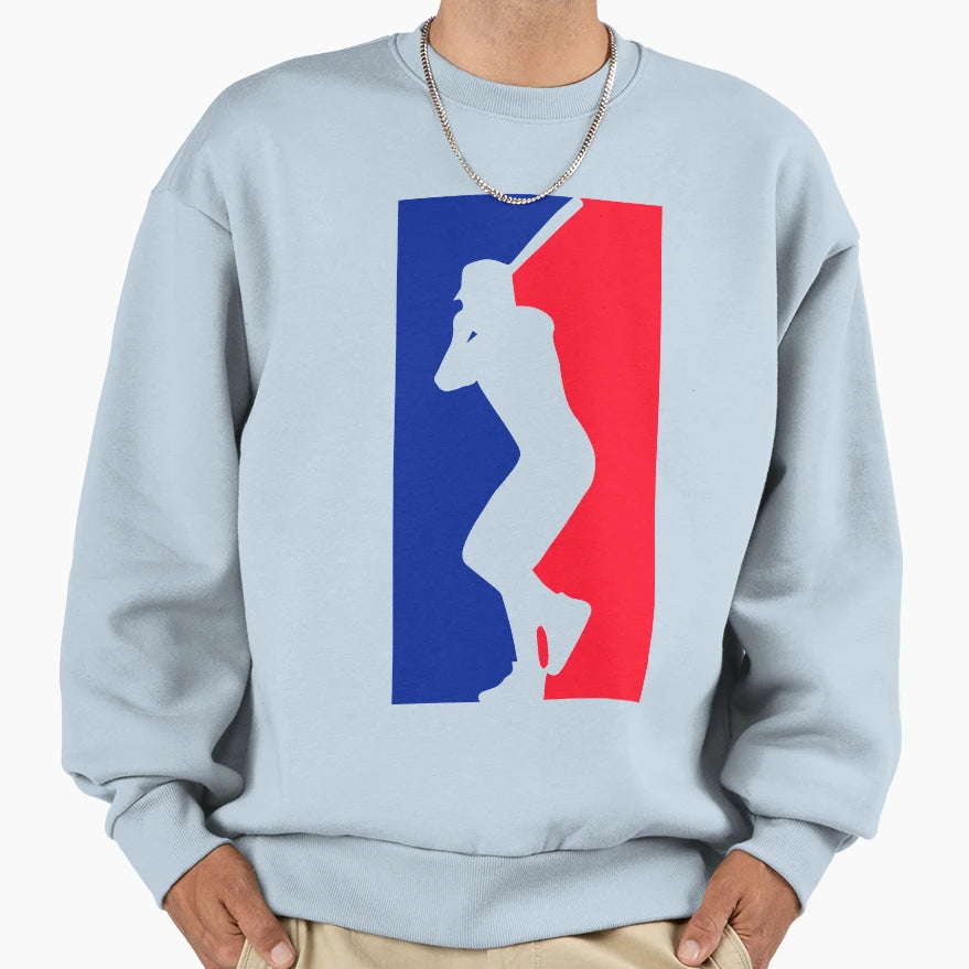 Baseball Red Blue Sweatshirt - Streetwear Style Unisex - T-Shirt, Sweatshirt, Hoodie